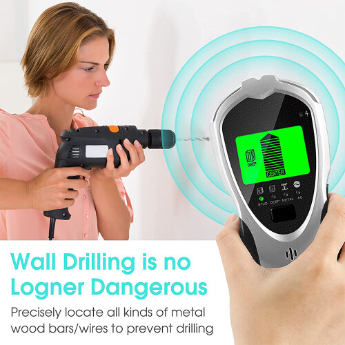 Stud Finder Wall Scanner, Easy To Use, Multi-Functional Stud Detector, Real-Time Alerts, Live Ac Wire Detection For Homeowner Projects 2