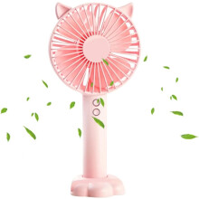 USB-C Rechargeable Portable Fan, Stylish Design with Silent Efficiency, Quick Charge Copper Brushless Motor Fan for Travel and Office