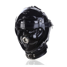 Adult Game Neoprene Half Face Dog Mask Hood for Men Gay BDSM Bondage Restraint Slave Muzzle Puppy Play Black One Size