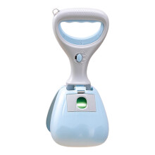 Dog Pooper Scooper with Ergonomic Comfort Grip and Builtin Bag Holder for Backyard and Walks
