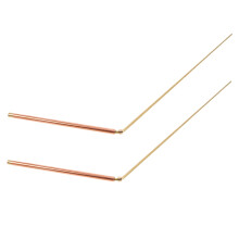 2 pieces of copper dowsing rods for precise ghost detection, divining rods for treasure hunting and water dowsing, durable and efficient in use.