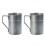 Tasses de camping en acier traditionnelles simples,-Argent 1