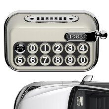 Parking Number Plate with Phone Display - Vintage Temporary Auto Stop Sign for Car Parking Aid, Easy Readable Diffuser