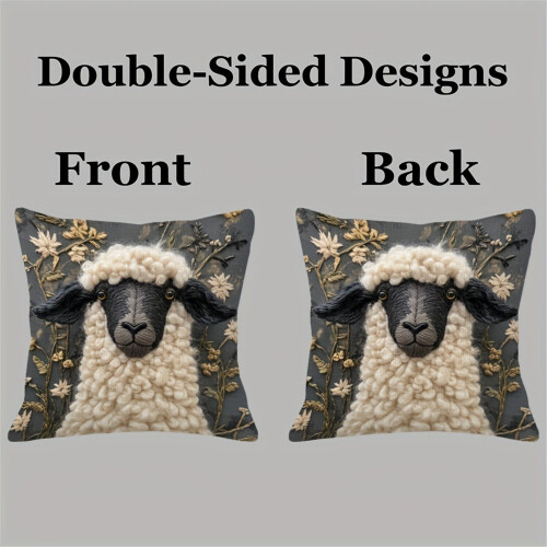 Gentle Alpacas Styles Pillow Protectors Natural-Three sheep 2