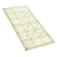 DIY Quilter Ruler with Double Grid Lines for Patchwork Projects Compatible with Rotary Cutters and Straight Blades Easy to Clean
