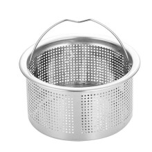 Kitchen Sink Strainer with Handle 304 Stainless Steel Drain Basket Dense Mesh 3 Inch Replacement