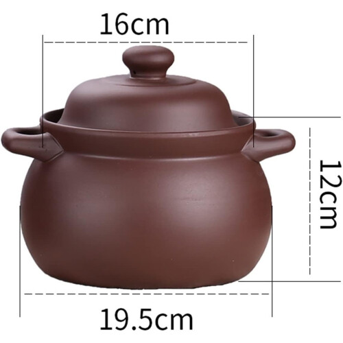 Ceramic Casserole Pot with Lid, Nonstick Coating, Quick Even Heating, Scratch Resistant Kitchen Cookware 2