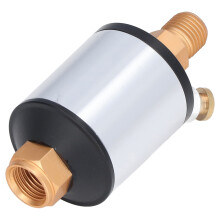 Air Compressor Water Separator, 1/4Inch NPT Inlet Outlet Mini Inline Air Filter