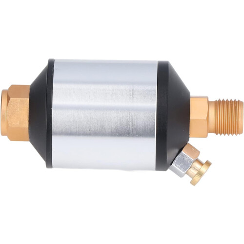 Air Compressor Water Separator, 1/4Inch NPT Inlet Outlet Mini Inline Air Filter 1