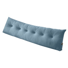 Oversized Triangular Backrest Pillow For Bed Sofa-Blue