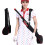 Golf Carry Bags, Foldable Mini Soft Racket Bag with Shoulder Strap (Black Silver) 2