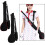 Golf Carry Bags, Foldable Mini Soft Racket Bag with Shoulder Strap (Black Silver) 3