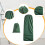 Space Saving Foldable Ladder Protectors-grey 50 154 6.5cm 4