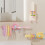 Curved Sticky Backing Hook For Storing Headbands And-Pink blue 6