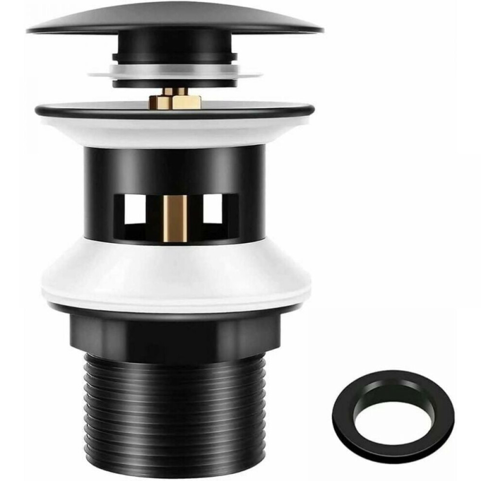 Freestanding Bathtub Drain Stopper, Solid Brass Construction, Easy Installation, Non-Leaking Design For Freestanding Bathtub Area, Click-Clack Mechani 9148971067873