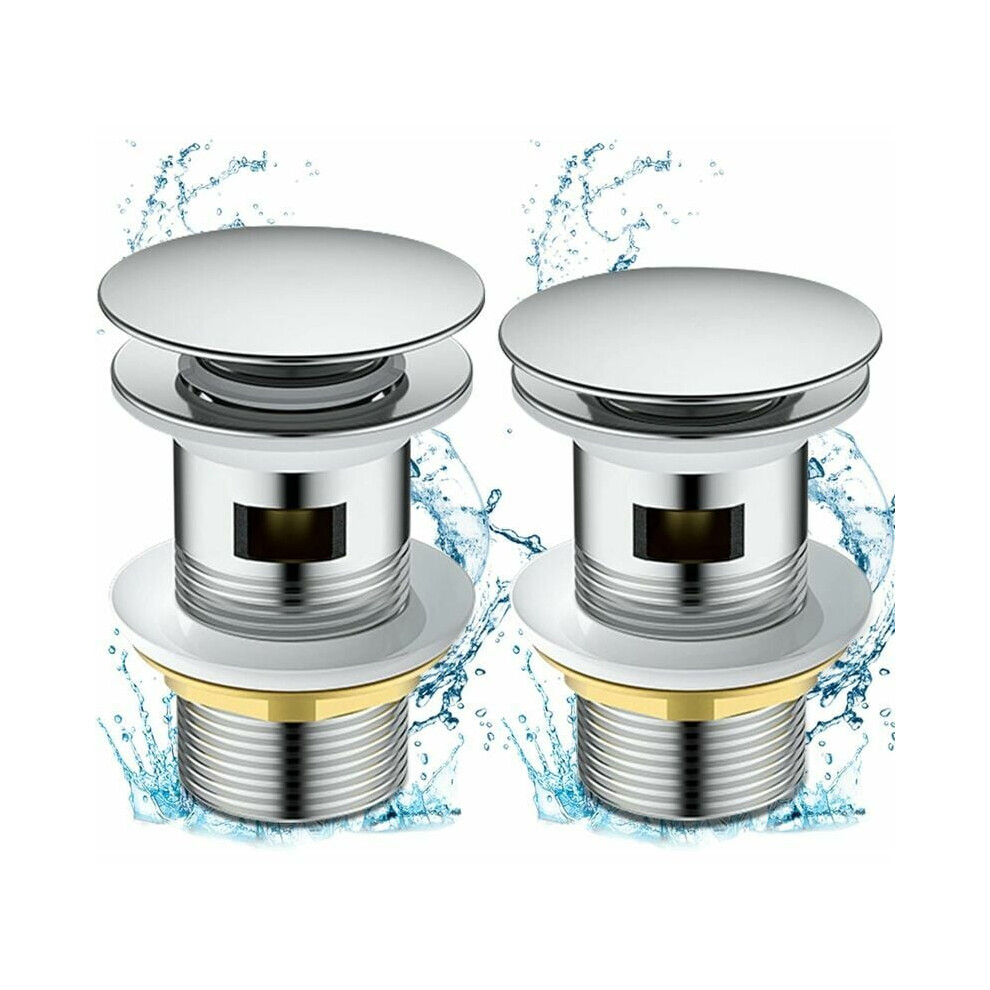 No Water Leakage Bathroom Sink Drain, Easy Installation Pop-Up Drain With Detachable Basket Stopper For Basins With Overflow Holes, Premium Material, 9148971067897