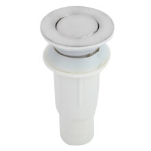 Bonde de lavabo, conception innovante avec crépine anti-obstruction pour un nettoyage facile, acier inoxydable argenté pour une durabilité et une