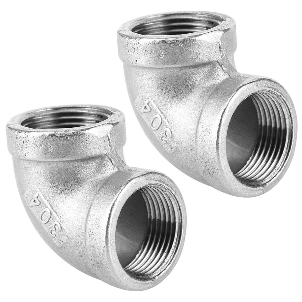 Precision Crafted Stainless Steel Elbow Fitting, 304 Steel Npt Thread Pipe Connector For Seamless Liquid And Gas Transmission (G3/4In) 9148971068412