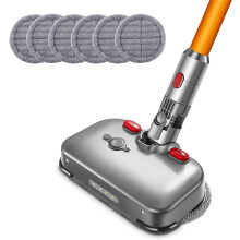Potente accesorio de limpieza Dyson V7-V11, cabezal motorizado de doble giro para una limpieza profunda, incluye almohadillas de microfibra.