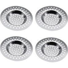 Roestvrijstalen gootsteenfilters met anti-verstoppingsfunctie, gemakkelijk schoon te maken en vaatwasmachinebestendig, geschikt voor keuken, badkamer