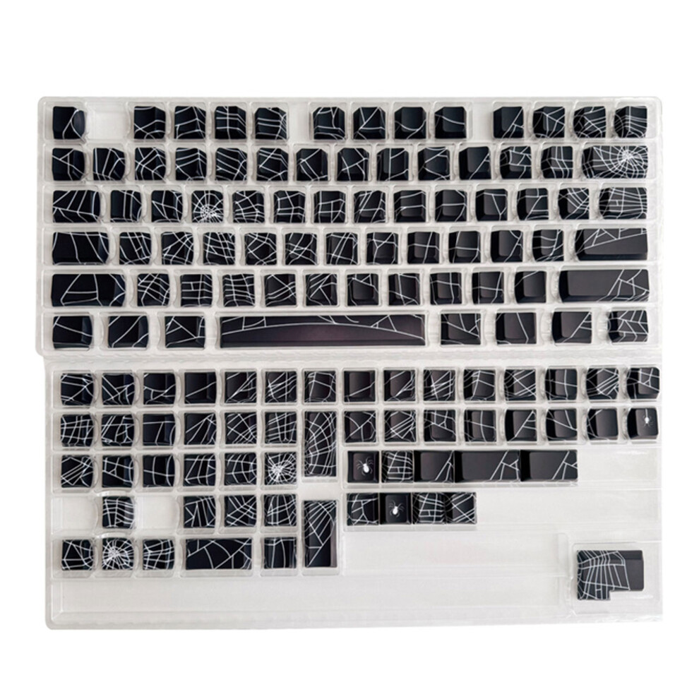130Pc/Set Spiders Web Themed Pbt Keycap For 61/64/68/82/84/87 7704000840262