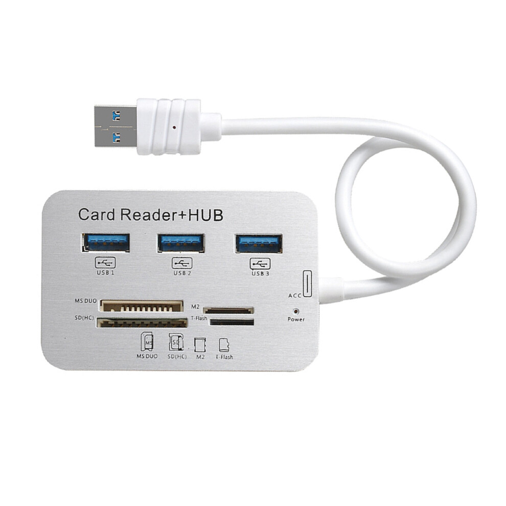 Usb3.0 Card Reader Hubs With Four Port Expansion Dock For 7704000840750