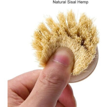 Juego de estropajos de cocina con fibras naturales, cepillos para platos de material ecológico para una limpieza intensiva, diseño duradero con