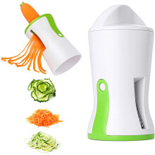 Eenvoudige groentepastamaker, 3-in-1 groentespiralizer voor compact ontwerp en eenvoudige reiniging, roestvrijstalen messen, gezonde levensstijl,