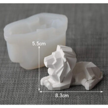 Dekorativa användningsområden, silikonform för hempyssel, 3D-djurform för hartsgjutning och ljustillverkning, perfekt för presenter och kreativa