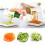 Compact Kitchen Wonder, Veggie Pasta Maker For Easy Cleaning And Multi-function Performance, Enduring Reinforced Plastic, Stainless Steel Blades, 6