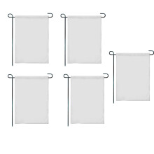 Double-Sided Flags for Outdoor Decoration, Machine Washable 300D Polyester Fabric, 5PCS