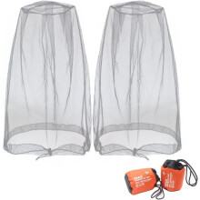Bug Barrier Elite, Durable Nylon Head Net, 21.25 Inch Height, Fine Mesh Protection Against No See Ums & Skeeters, High Visibility For Safe Outdoor Act