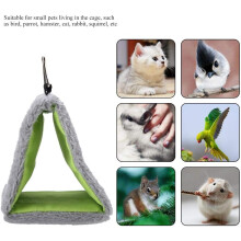 Hamac triangulaire confortable pour animaux de compagnie, niche suspendue chaude et confortable pour l'hiver, idéale pour nourrir et se reposer les
