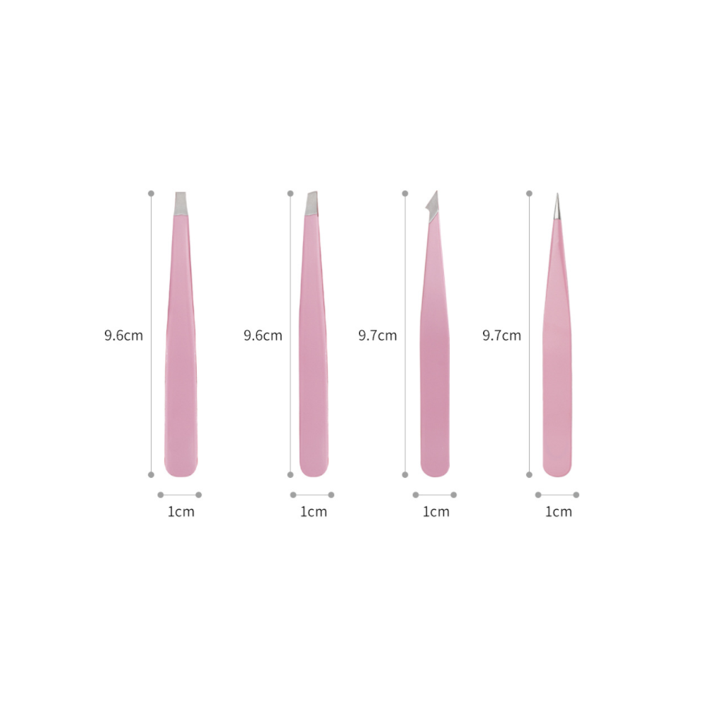 Tweezer Set for Eyebrows, Anti-Static Non-Magnetic Paint Stainless Steel Tweezers, Ergonomic Design For Ingrown Hair, Splinter, Blackhead And Tick