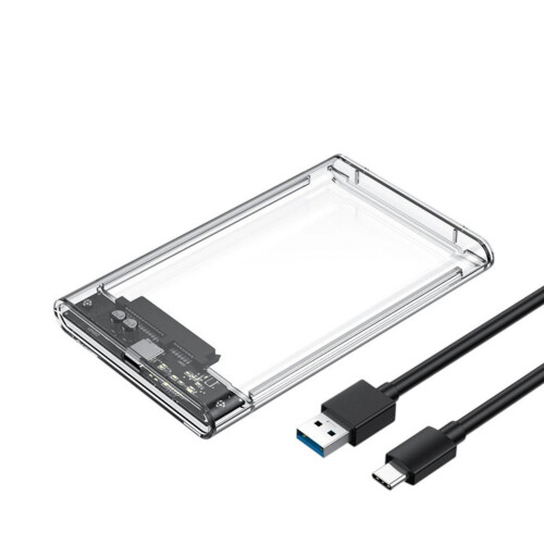 2.5inch External Hard Drives Enclosure-Transparent USB3.1
