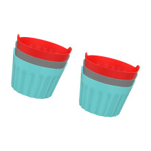 3/6/9Pcs Silicone Egg Poacher Reusable Egg Poaching-6 packs