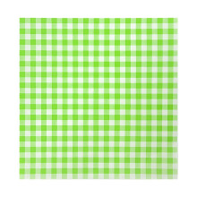 Waxed paper sheets for food basket liners, green checkered, 100 pieces