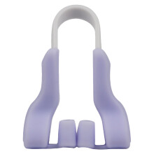 Nose Lift Device, Silicone U Nose Clip for Adults, Comfortable Nose Reduction Enhancer, Night Use, Purple Box