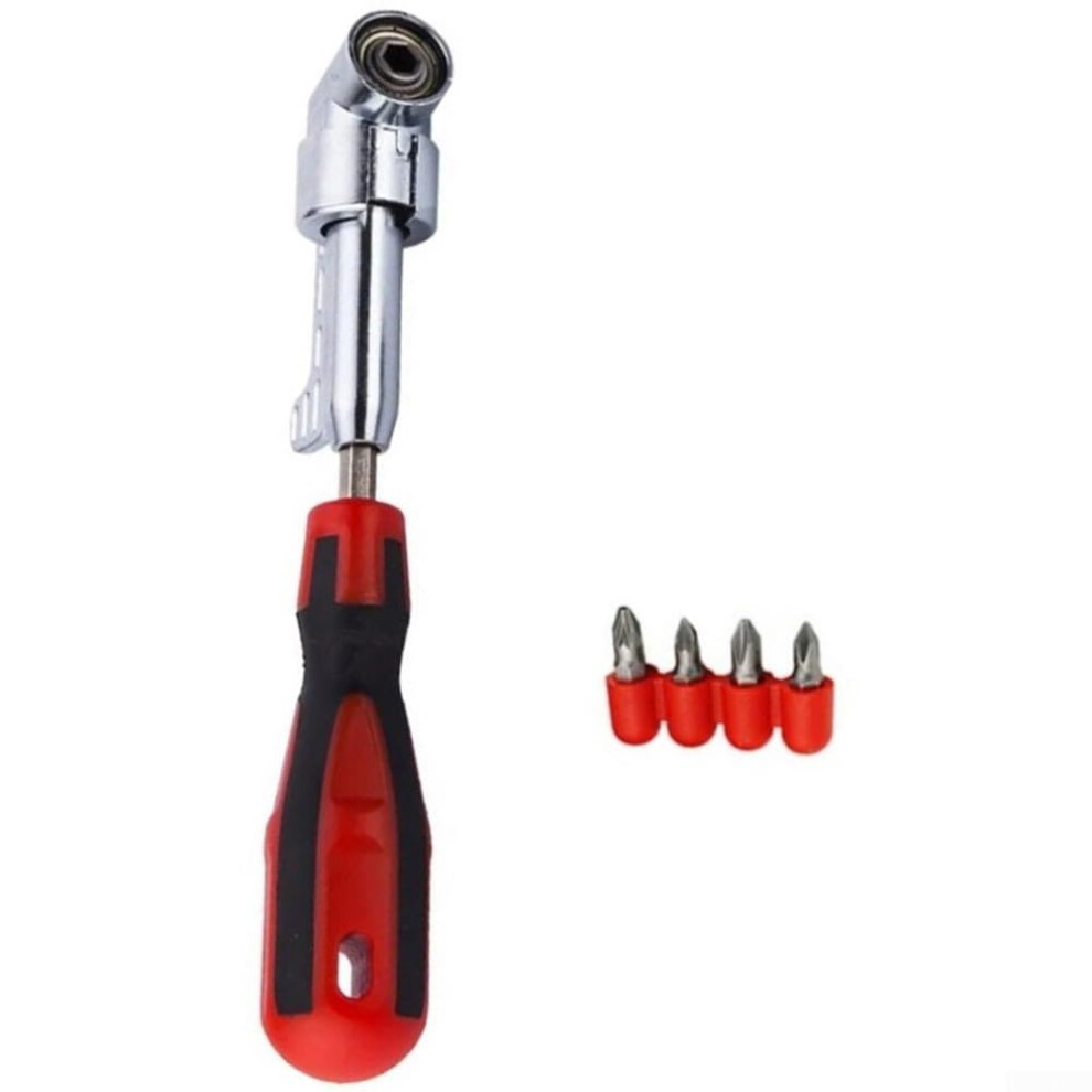 Accessories For Electric Drill, Rightangle Rotating Handle With Magnetized Bits 9365049977043