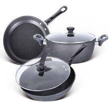 Cookware Set Frying Pan Soup Pot Stew Pot Wok NonStick Pan Saucepan Cooking Pot Set Kitchen Casserole Hotpot Steamer Boilers Ref: 6247