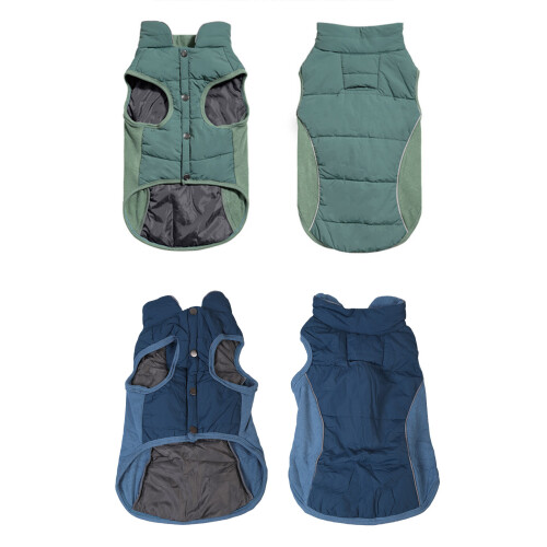 Combinaison pour chien, pull chaud, gilet pour chiens de-Bleu XL 1