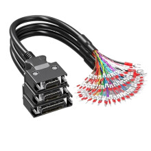 SCSI Servo Connection Cable Industrial CN20/26/36/50 Single Connector Pressure Terminal IO Signal Connection Control Line PLC(36P,2.5M) 2.5M 36P
