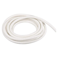 Silicone Foam Sealing Strip, 5 m, Solid White, 3.0 mm Diameter