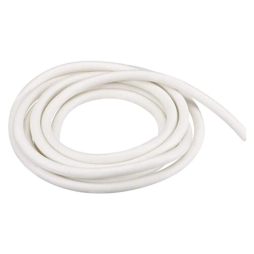 Silicone Foam Sealing Strip, 5 m, Solid White, 3.0 mm Diameter