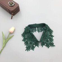Fashion Hollow Out Fake Collar for Women, Detachable White Lace Collar Necklace for Sweaters and Shirts, Model 256-08
