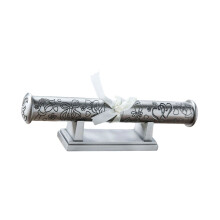 Premium metalen geheugendoos met retro-charme voor-huwelijksakte