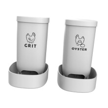 2x Automatic Chicken Feeder Starter Kit for Coop Ducks Quail with Dual Design Easy to Clean