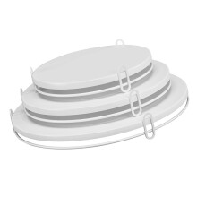 3-laags metalen taartstandaardset voor bruiloften,-Wit