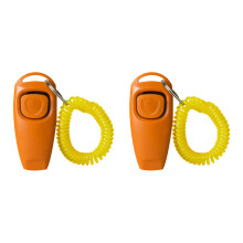 2-delige ergonomische hondenclickers-oranje kleur