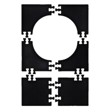 Dartboard Wall Protection, Back Panel, Spliceable, Square, EVA Border, 104x71cm